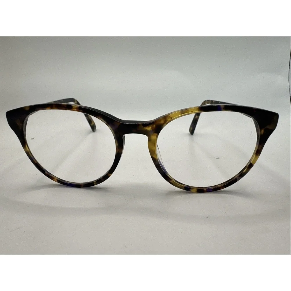 Warby Parker Jane 252 Eyeglasses – Tortoise Frame 49-18-145 – Unisex Round Glass